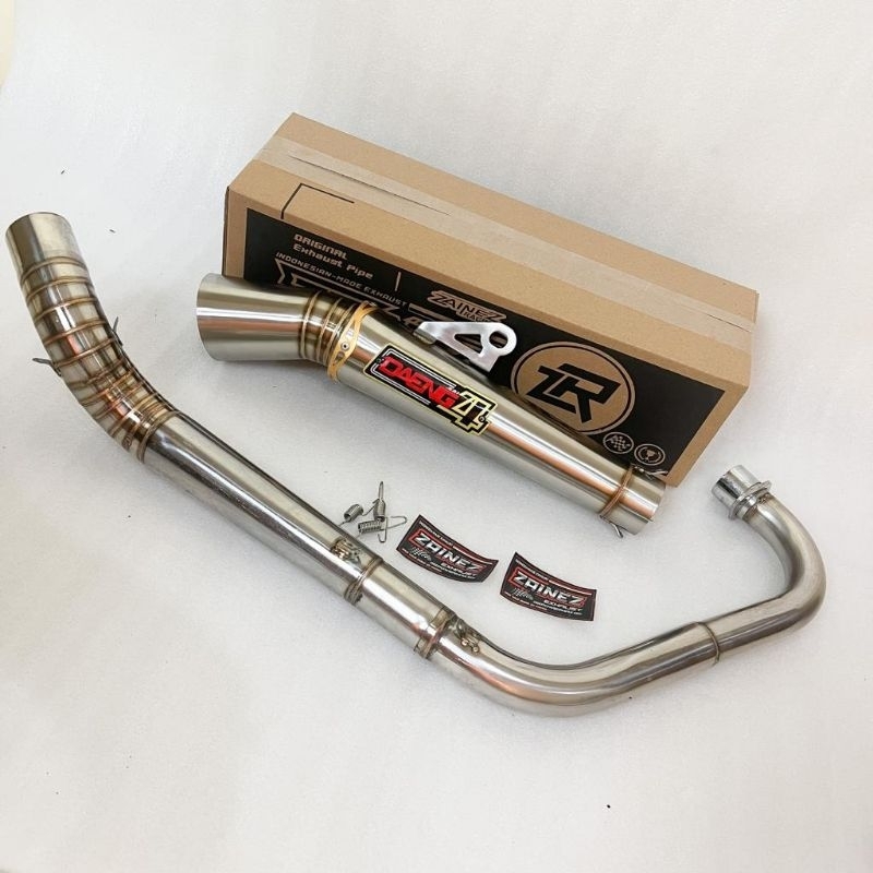 Exhaust PIPE DAENG SAI4/AUN for tmx 125/155 skygo bajaj ct100 raider ...