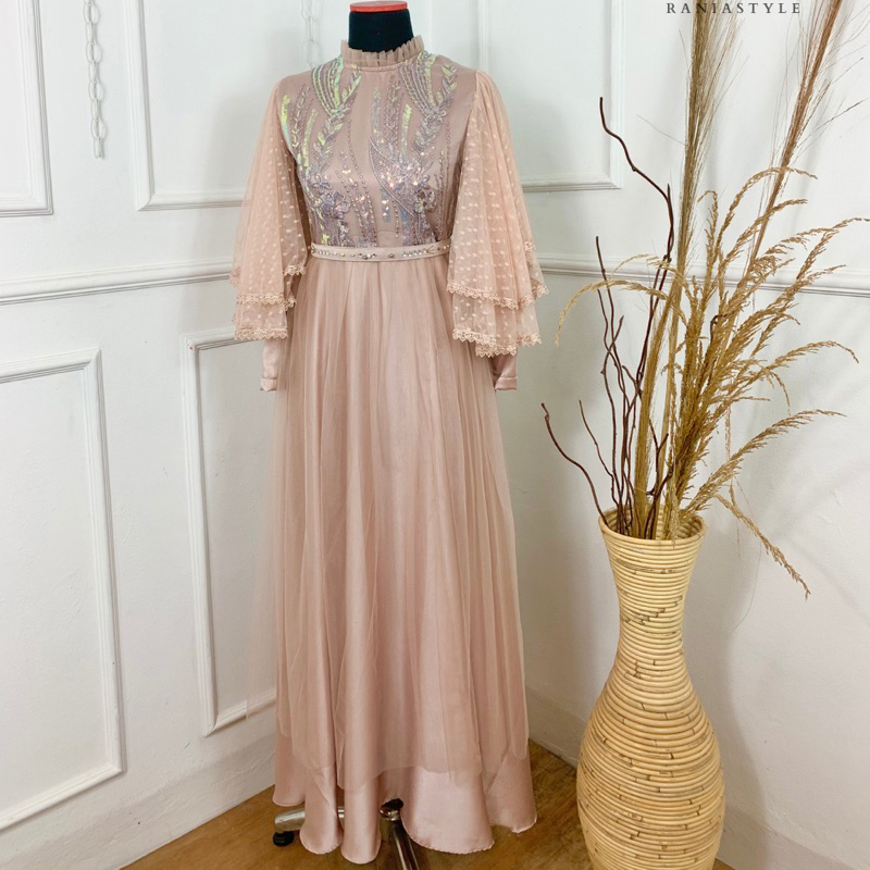 Mecca Dress - Exclusive Muslim Wedding Dress Party Robe Burkat Material ...