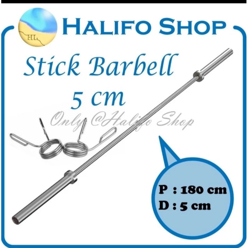 Olympic bar barbell stick diameter 5cm stick dumbbell barbell straight bar 180cm Shopee Singapore
