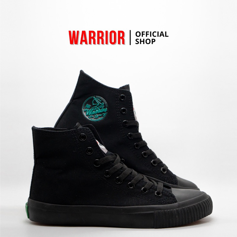 Sepatu Warrior Pro All Black HC - Sepatu Sekolah HItam - Sepatu Warior Hitam - Gambar 4