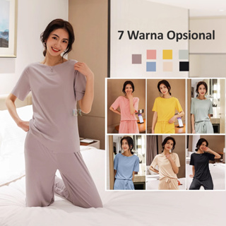 Ice silk pajamas women's 2022 new two-piece suits popular home wear women  pajamas set gece sikiş