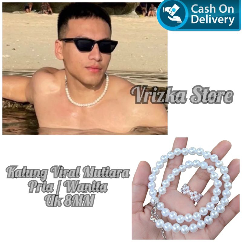 PRIA Jefri NICHOL Pearl Necklace Pearl CHOKER Men Boys Boys Pearl