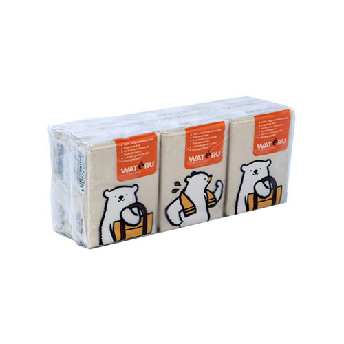 Wateru Bamboo Tissue 6 Pack / Tisu - Gambar 3