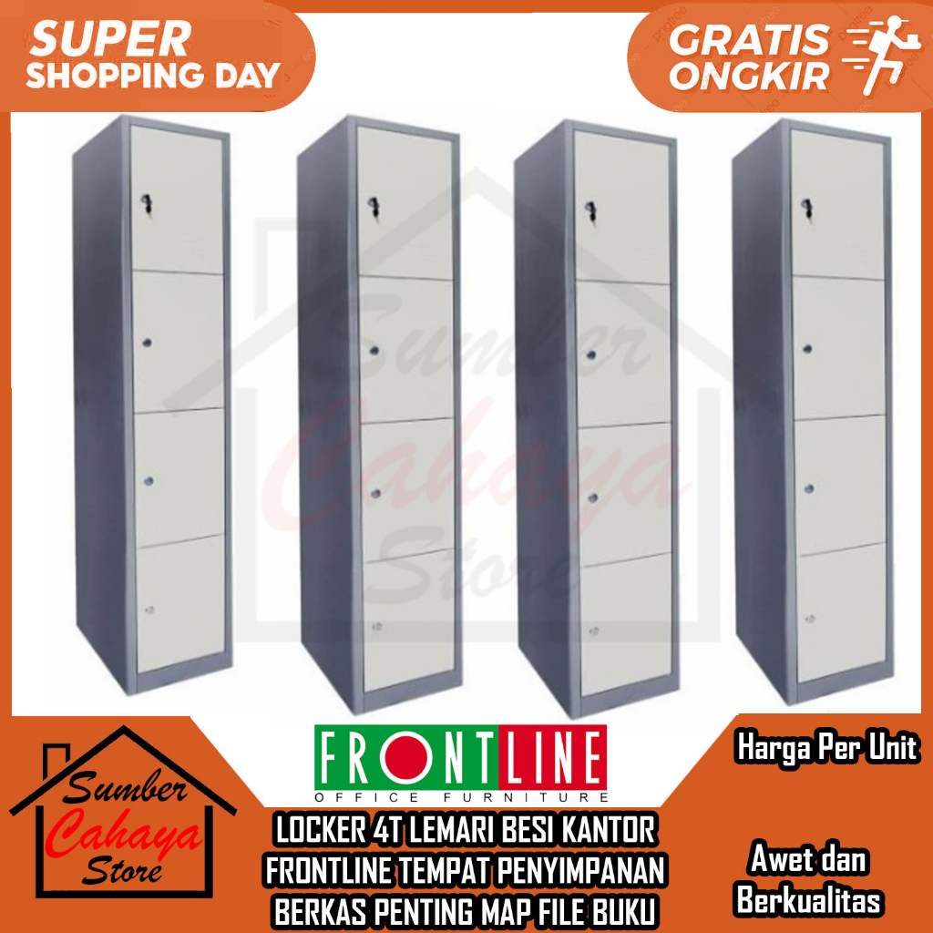 [Instant] LOCKER 4T OFFICE IRON CABINET FRONTLINE STORAGE PLACE FOR ...