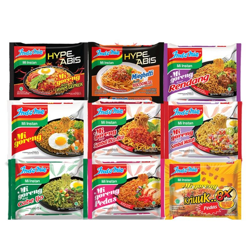 Indomie Fried All Variant || Indomie Kuah All Variant || Indomie Soto