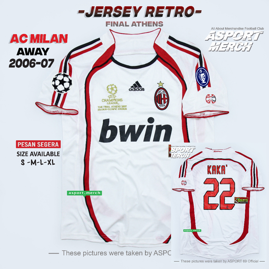 2006-07 Ac Milan Athens Champions buy League Final Jersey