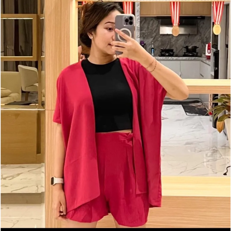 Disa Hijab - One set nina outer set cringkel airflow premium - Gambar 4