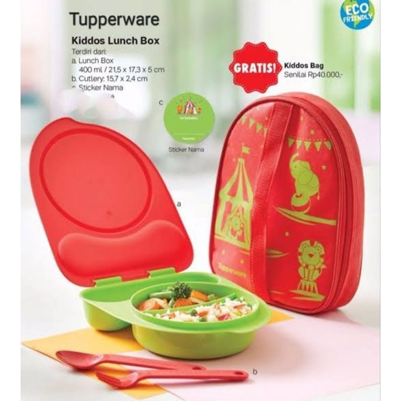 Tupperware Moslem Lunch Box/Baby Meals Box Kids Lunch Container For