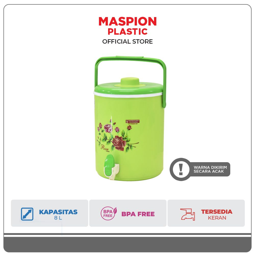 Maspion Termos Es dan Nasi Plastik Brandy Jar 8 Liter