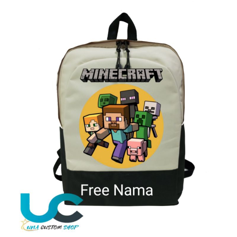 Minecraft Kids Bag Minecraft Image Custom School Bag Minecraft Kids