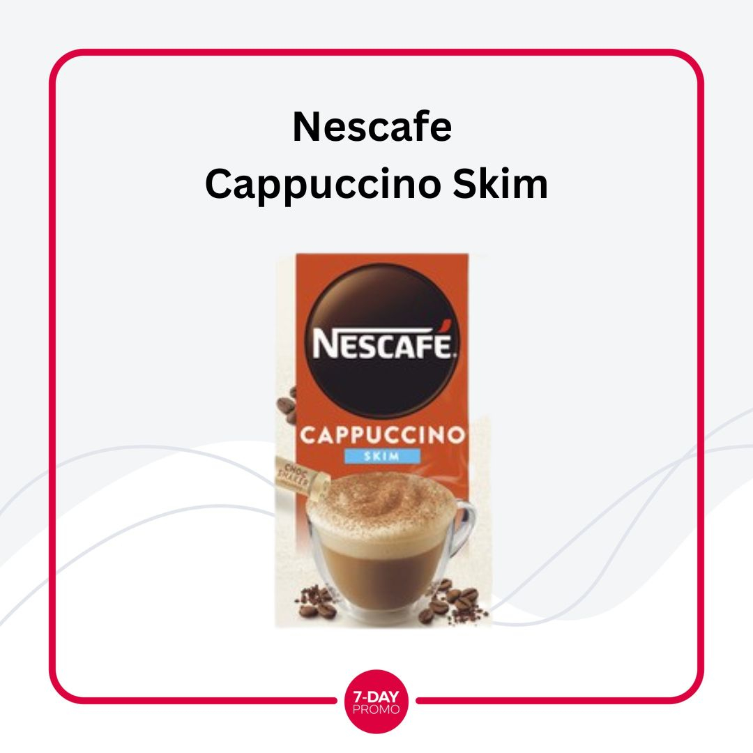 Nescafe Skim Cappuccino Coffee 10 Sachets Shopee Singapore