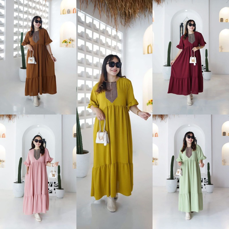 THALIA ARABIC DASTER| ORI SULTAN LACE DRESS |CRINKLE AIRFLOW FRONT ...