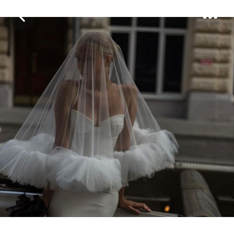 Vintage veil/Contemporary veil/wedding veil Shopee Singapore