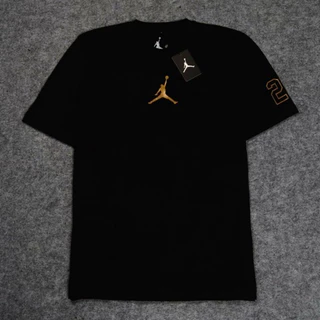 black and gold jordan shirt mens