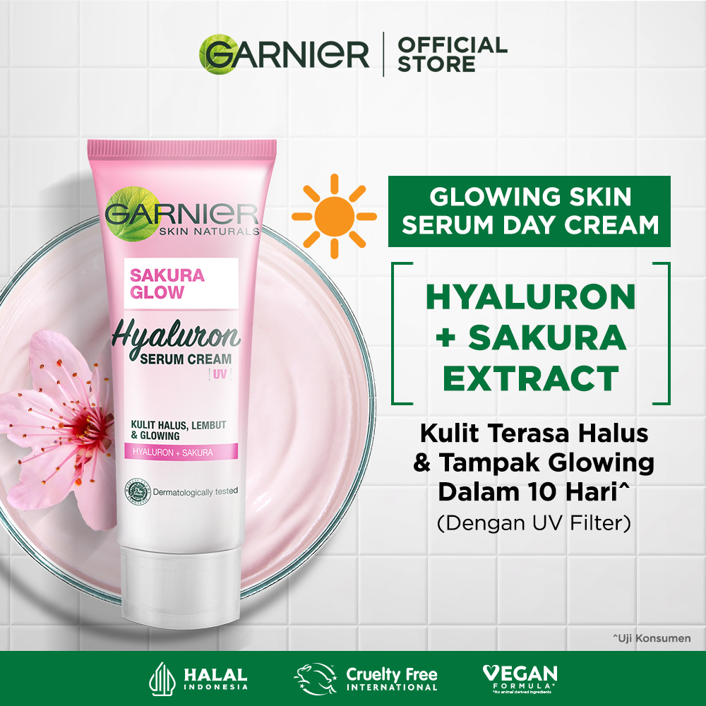 Garnier Sakura Glow Hyaluron Serum Day Cream - 40ml