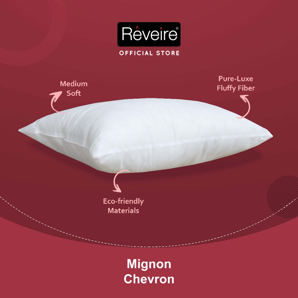 Reveire Bantal Tidur Hotel Mignon Chevron Pillow ISI 1 PCS - Gambar 2
