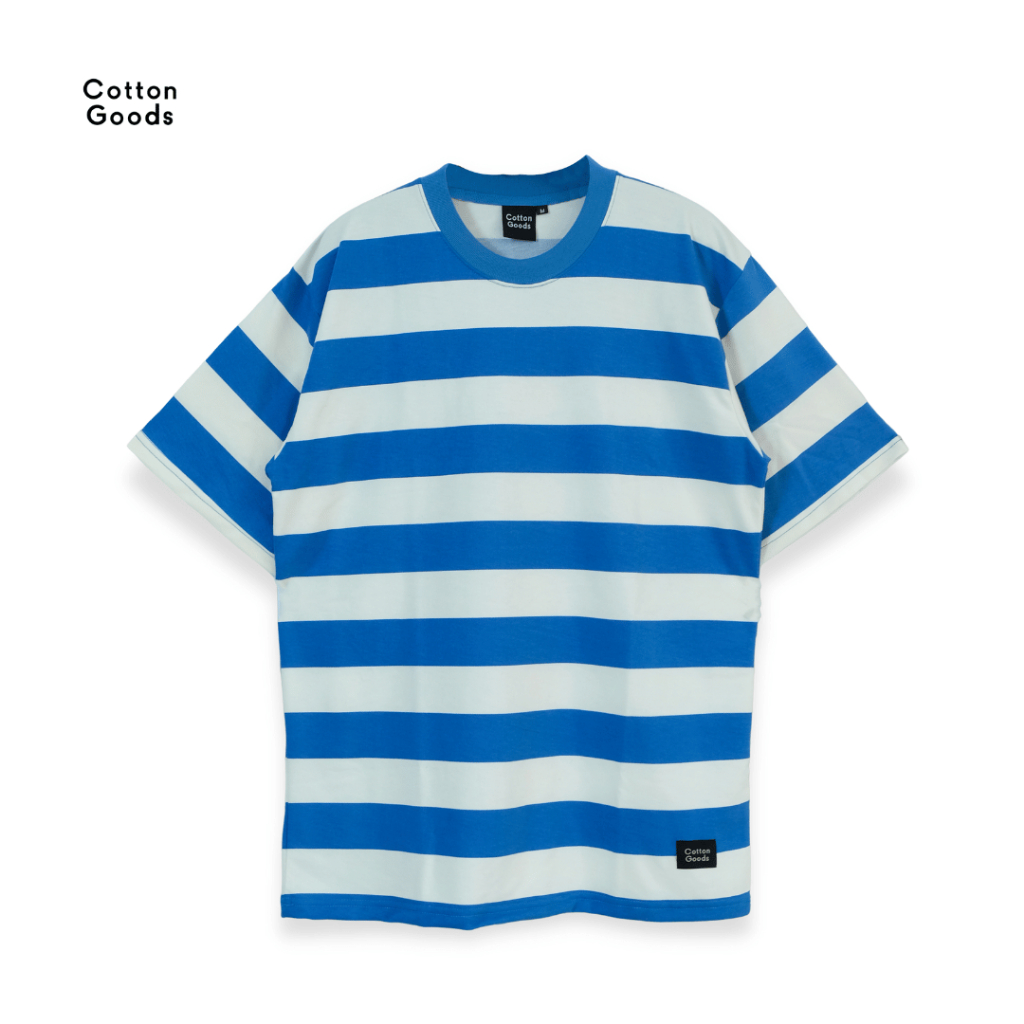 oversized striped tee