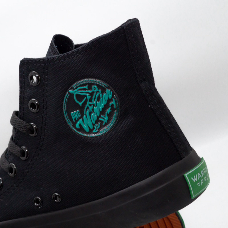 Sepatu Warrior Pro All Black HC - Sepatu Sekolah HItam - Sepatu Warior Hitam - Gambar 3