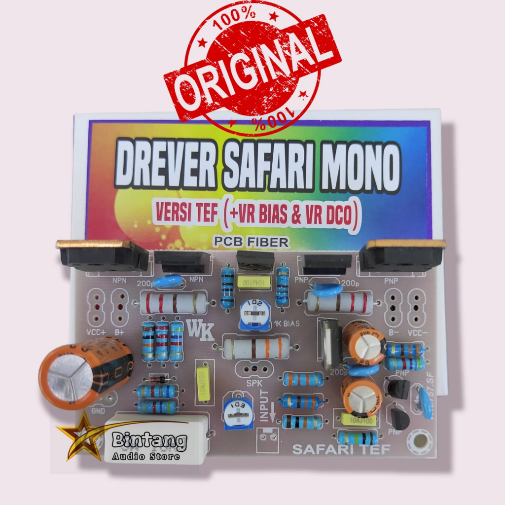 Power SAFARI Driver Kit TEF Bias Servo Fiber FR4 Flat Character