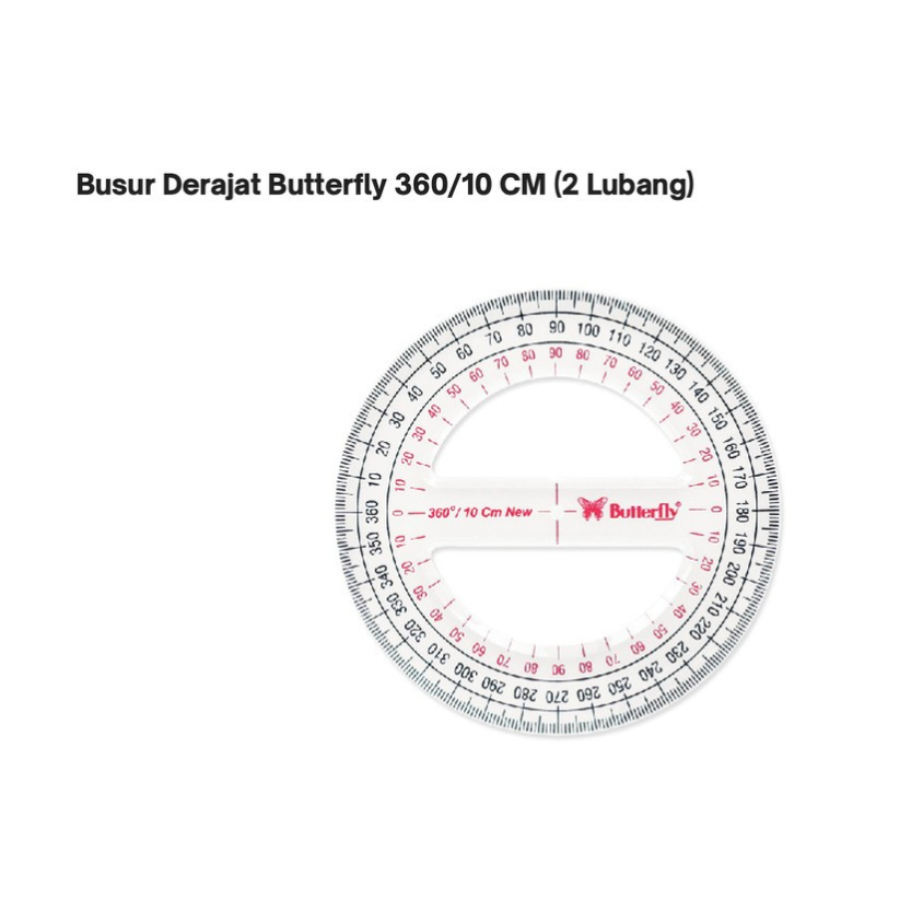 Butterfly Protractor Protector 360 15 cm (360/15 cm) | Shopee Singapore
