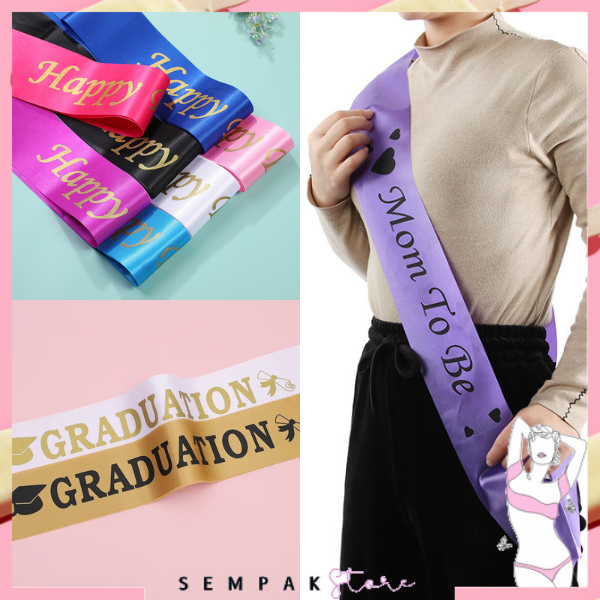 Ss Sash Birthday Sash Happy Birthday Girl Bride To Be Uniform