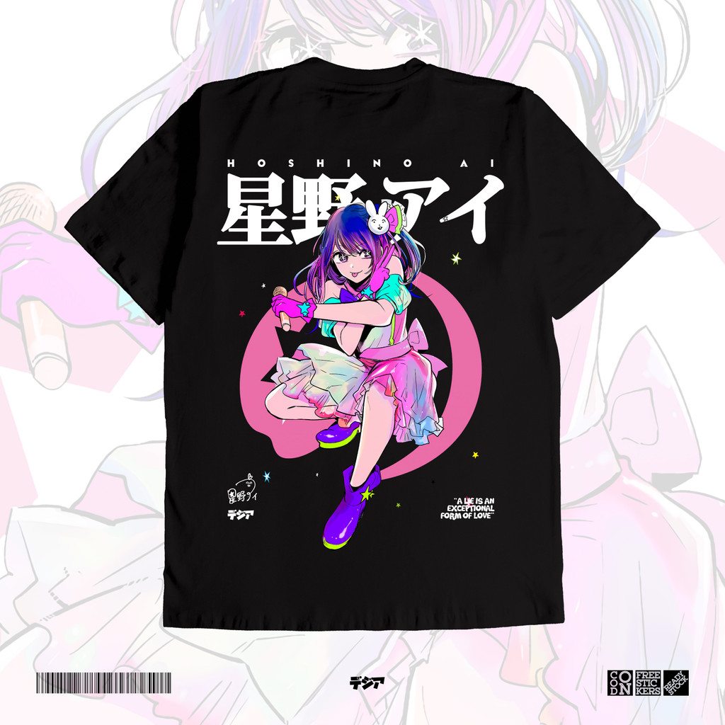 Hoshino Ai Oshi no Ko Ruby Aqua Idol B-Komachi Anime Manga T-Shirt