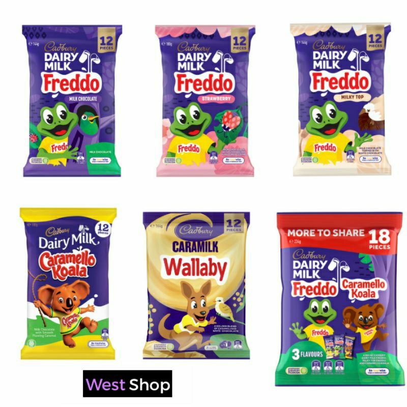 Cadbury Dairy Milk Freddo Caramello Koala Caramilk Wallaby Sharepack