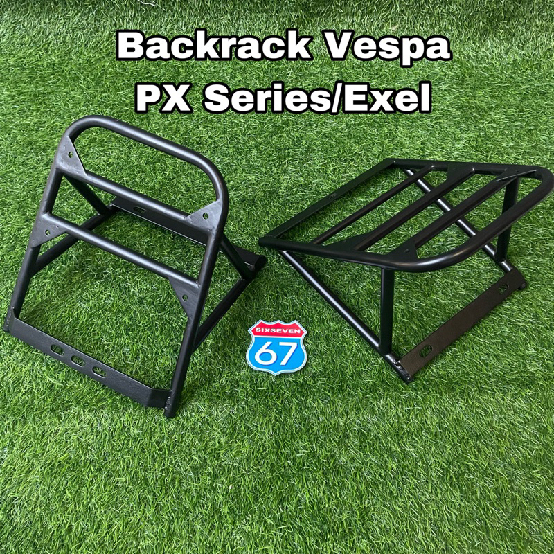 Vespa PX Excluisve Excel Spartan Strada Rear Rack Backrack Shopee