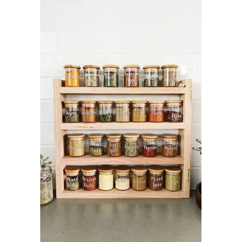 Kitchen Spice Rack Kitchen Spice Jar Storage Organizer Shopee Singapore