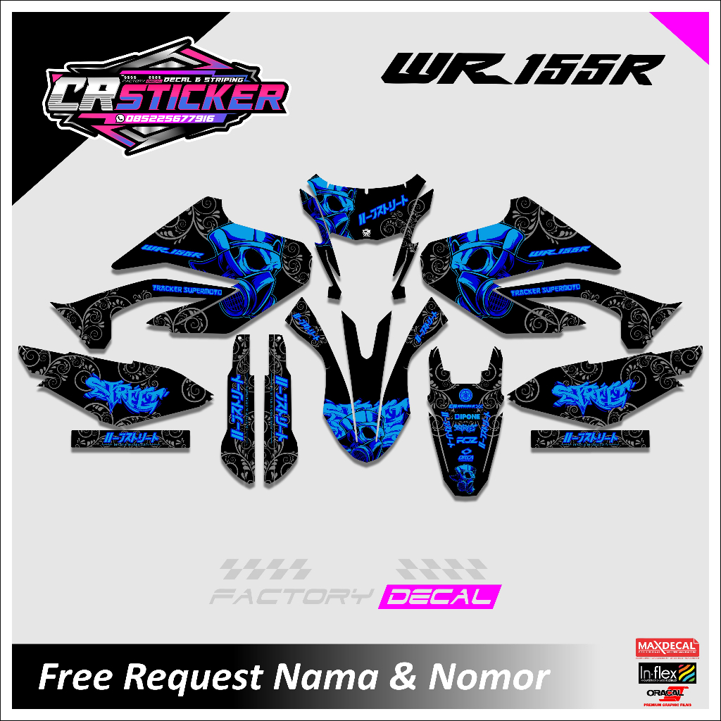 Decal WR155 Full Body Variation Decal WR Supermoto Accessories Sticker  Decal Motorcycle Yamaha WR 155 R | Shopee Singapore