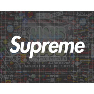 1 PCS SUPREME STICKER FOR CARS(FAMOUS)UNIVERSAL