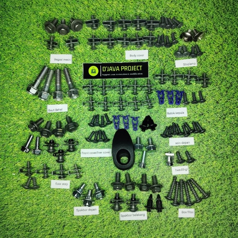 Honda Beat ECO Body Bolts Complete Fullset/Baud Fullbody Honda New Beat