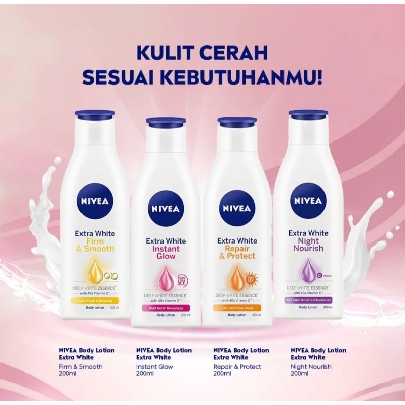 Nivea Body Lotion Extra White 200ml Shopee Singapore