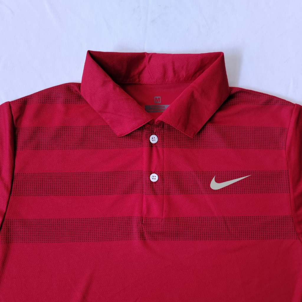 Red nike dri on sale fit shirt womens