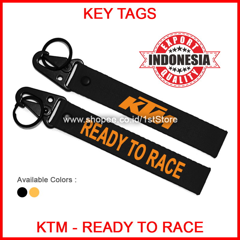 GANTUNGAN Keychain KTM READY TO RACE PREMIUM KEYCHAIN HIGH QUALITY KEY BIKE BAG TAG Motorcycle DUKE REDBULL RED BULL INDONESIA RACING RC 200 250 390 KEYTAG CHAIN STRAP KEYTAGS RC200 RC250 RC390