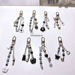 Romansa 4 Pcs Beadable Keychain Bars Keychain Rings Metal Beaded Keychain for DIY Crafts, Adult Unisex, Size: 10.00