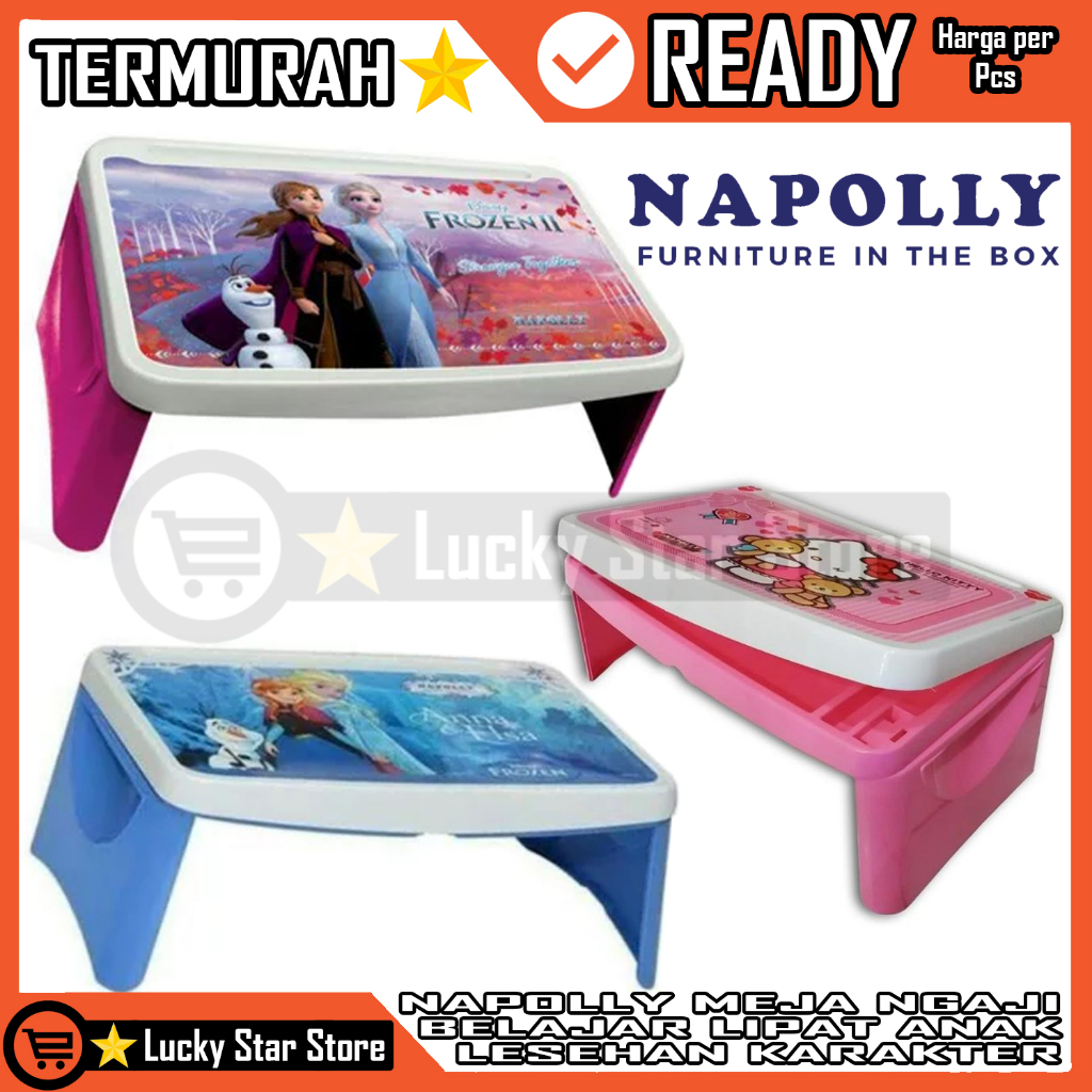 Children's Plastic Folding Study Table LESEHAN LAP DESK NAPOLLY