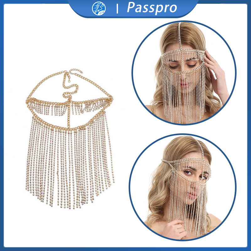 Belly Dance Chain Veil Cleopatra Gold Headpiece Cleopatra Veil/Arabian