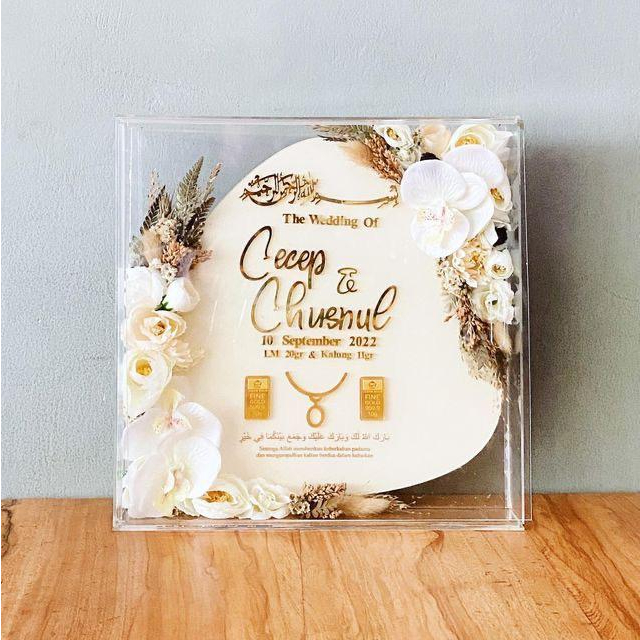 Acrylic dowry Box. Acrylic dowry Frame dowry Box | Shopee Singapore