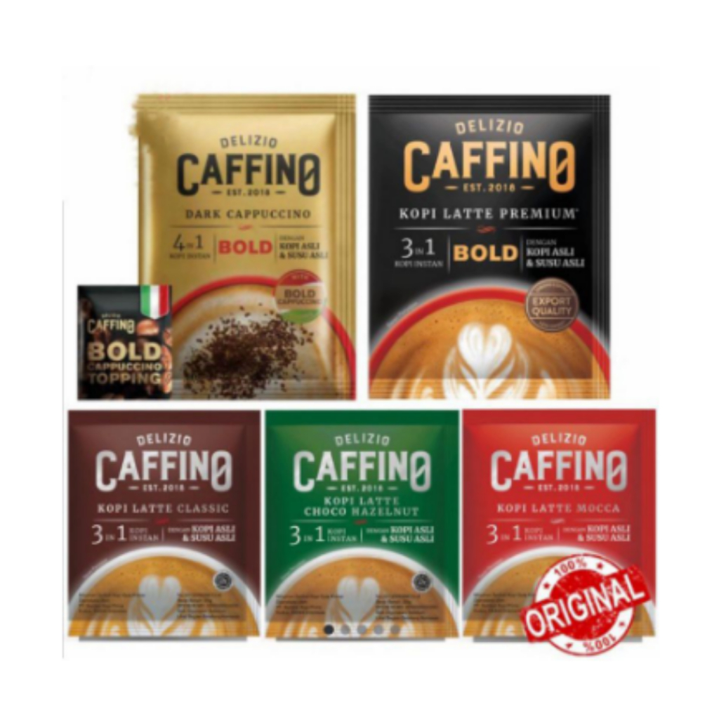 Delizio CAFFINO Instant Latte Coffee 3 in 1/pack 10sachets | Shopee ...