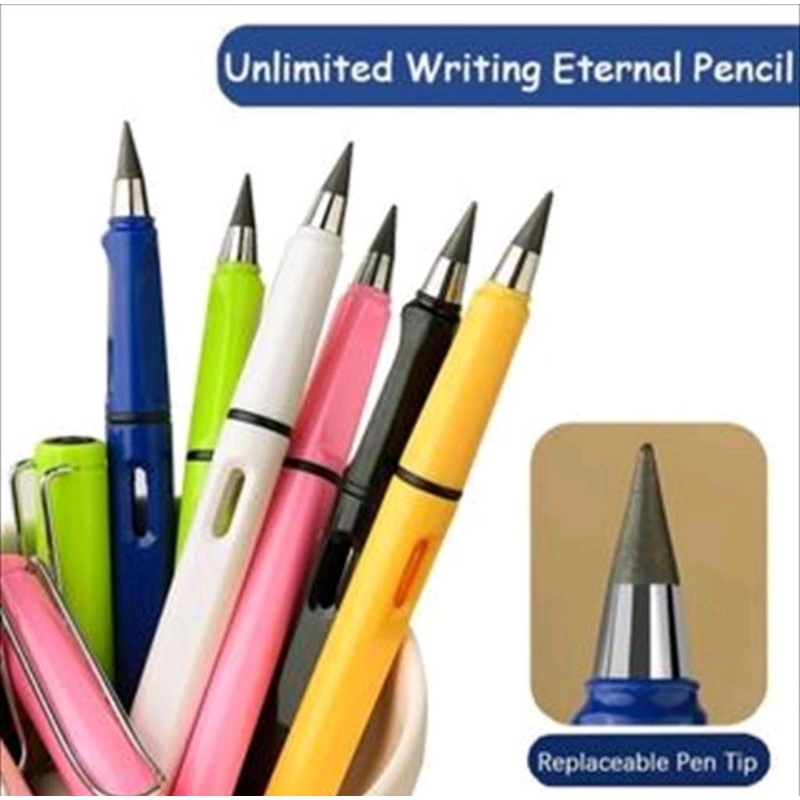 Pencil Eterna Unlimited Tanpa Isi Untuk Sekolah Eternal Pencil Premiun - Gambar 2