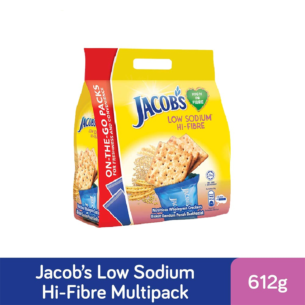 Jacobs Cracker Low Sodium HiFibre Biscuit Jacob Biscuit Shopee Singapore