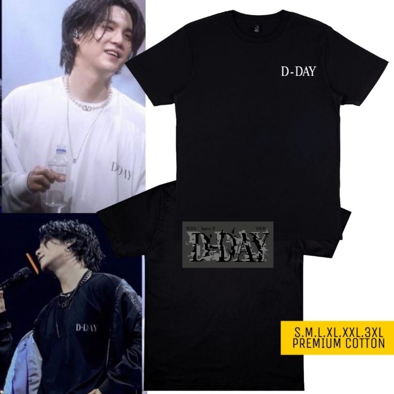 Korean suga agustd tour T-Shirt With DDAY LOGO Version | Shopee Singapore