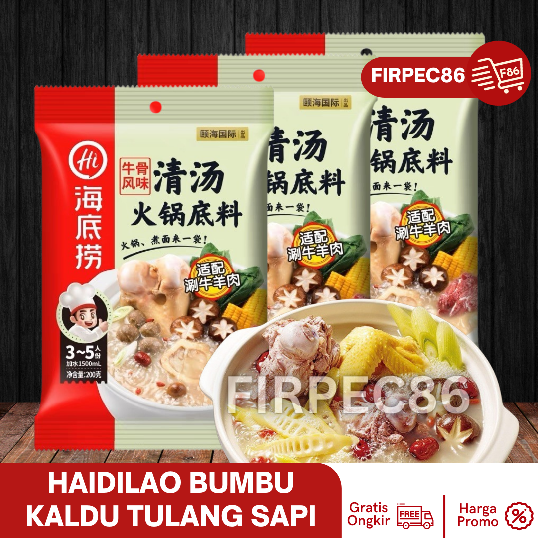 (HALAL) Haidilao Beef Bone Broth Hotpot Shabu Soup Beef Bone Broth Shopee Singapore