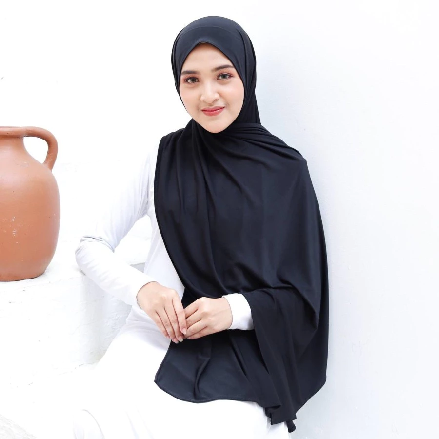 Jilbab Pashmina Kaos Premium / Jilbab Pashmina Kaos Polos