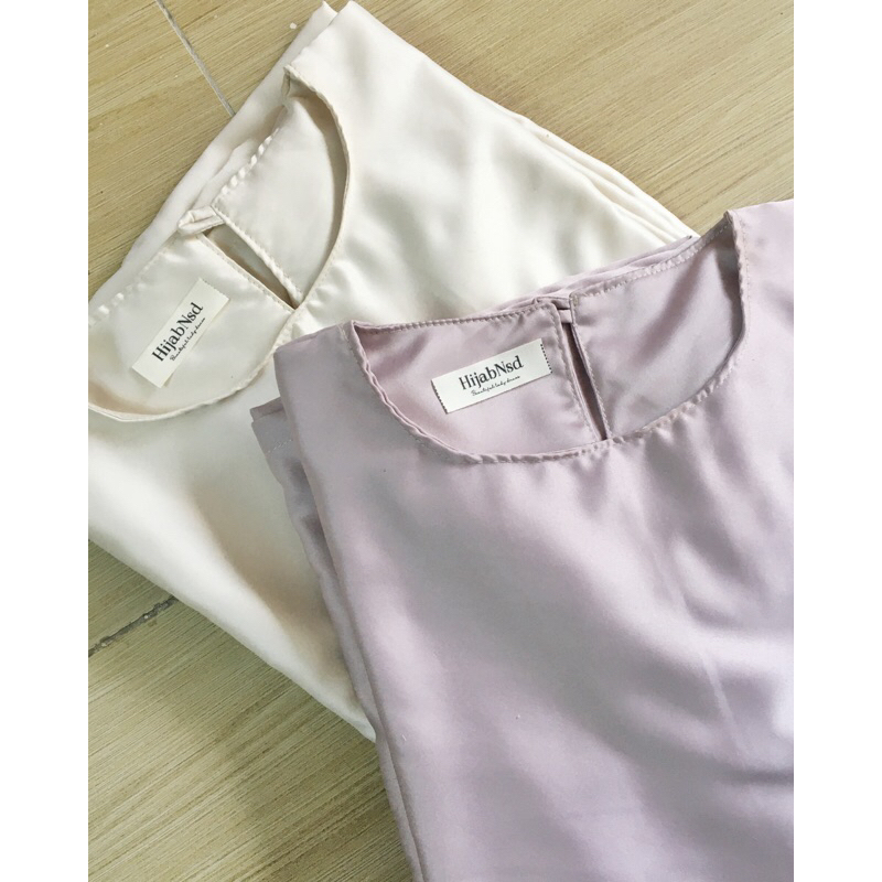 Inner Top | Long sleeve inside | Satin by Hijabnsd | Shopee Singapore