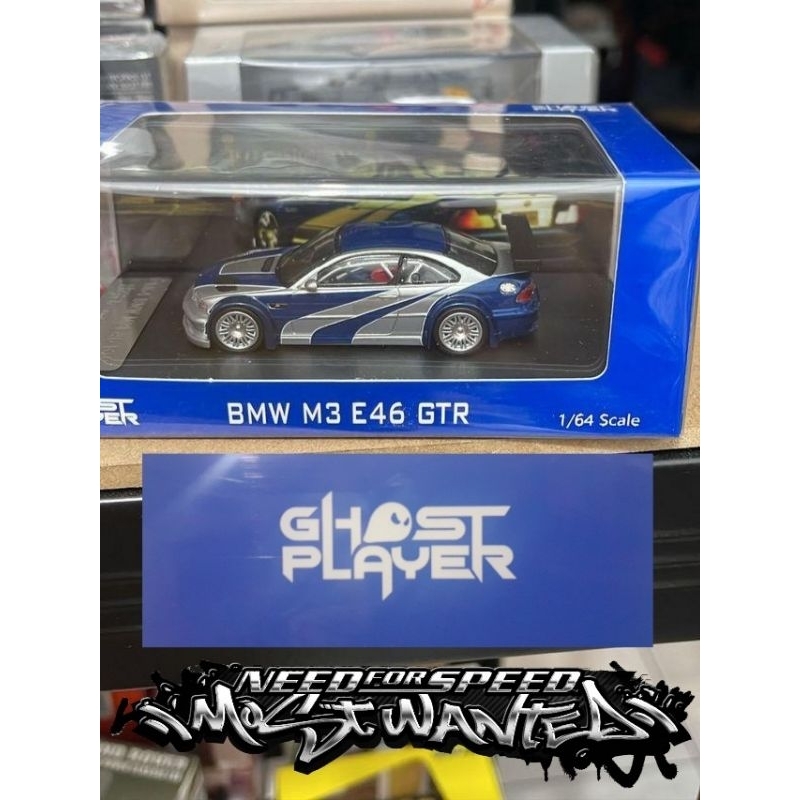Ghost PLAYER BY DCM DIECAST BMW M3 E46 GTR (NEED FOR SPEED MOST WANTED ...