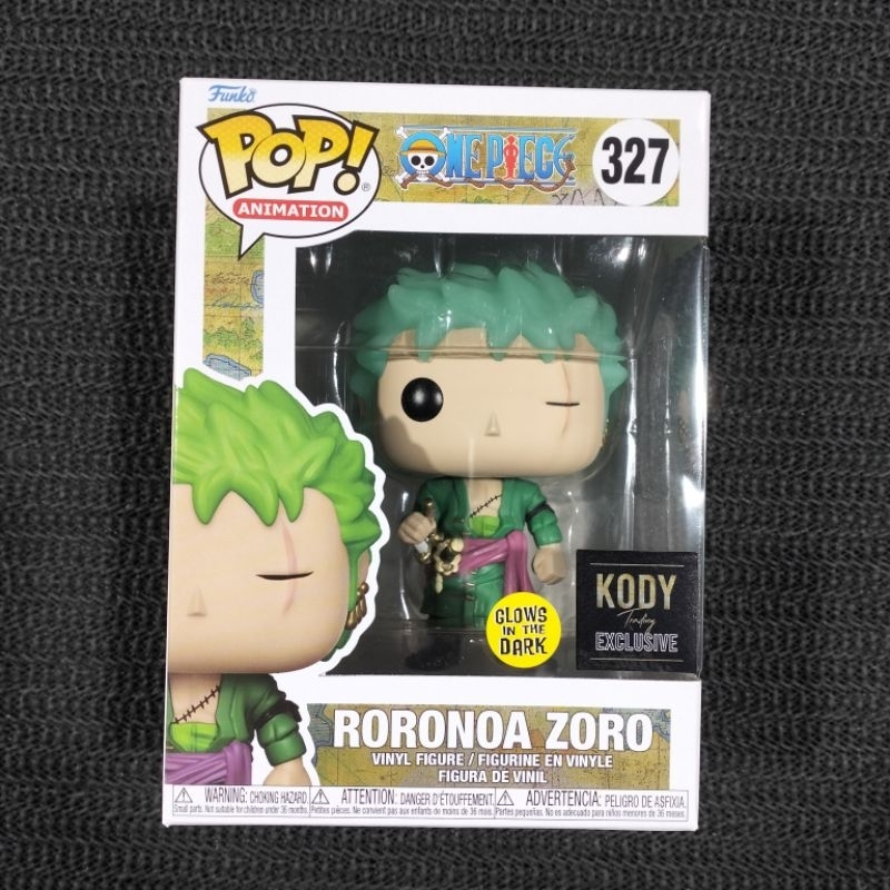 Funko Pop! One Piece: Roronoa Zoro (Glows In The Dark) 327 (Kody ...