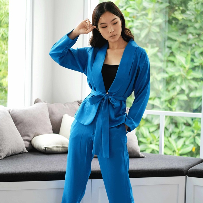Michael's Collection - One Set Blazer Butterfly and Pants Miso - Gambar 3