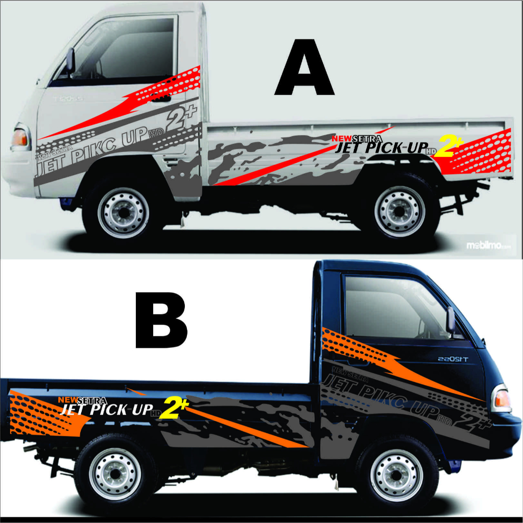 Striping Jet Pick Up Sticker New Setra Sticker Cutting Car Pick Up Colt